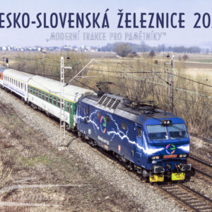 Kalendář nástěnný "ČESKO-SLOVENSKÁ ŽELEZNICE_moderní trakce pro pamětníky" 2027